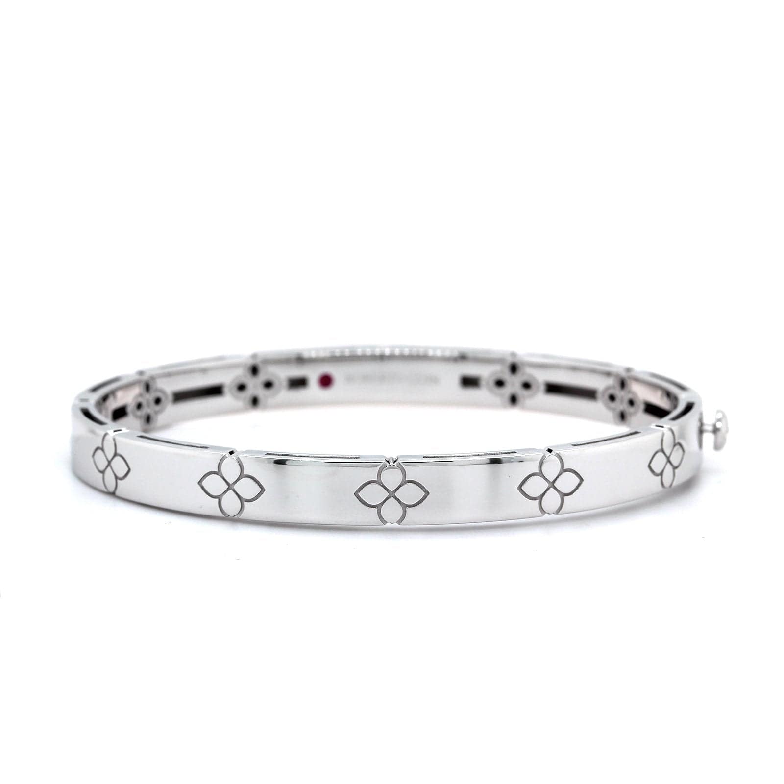 18K White Gold Verona Bangle Bracelet