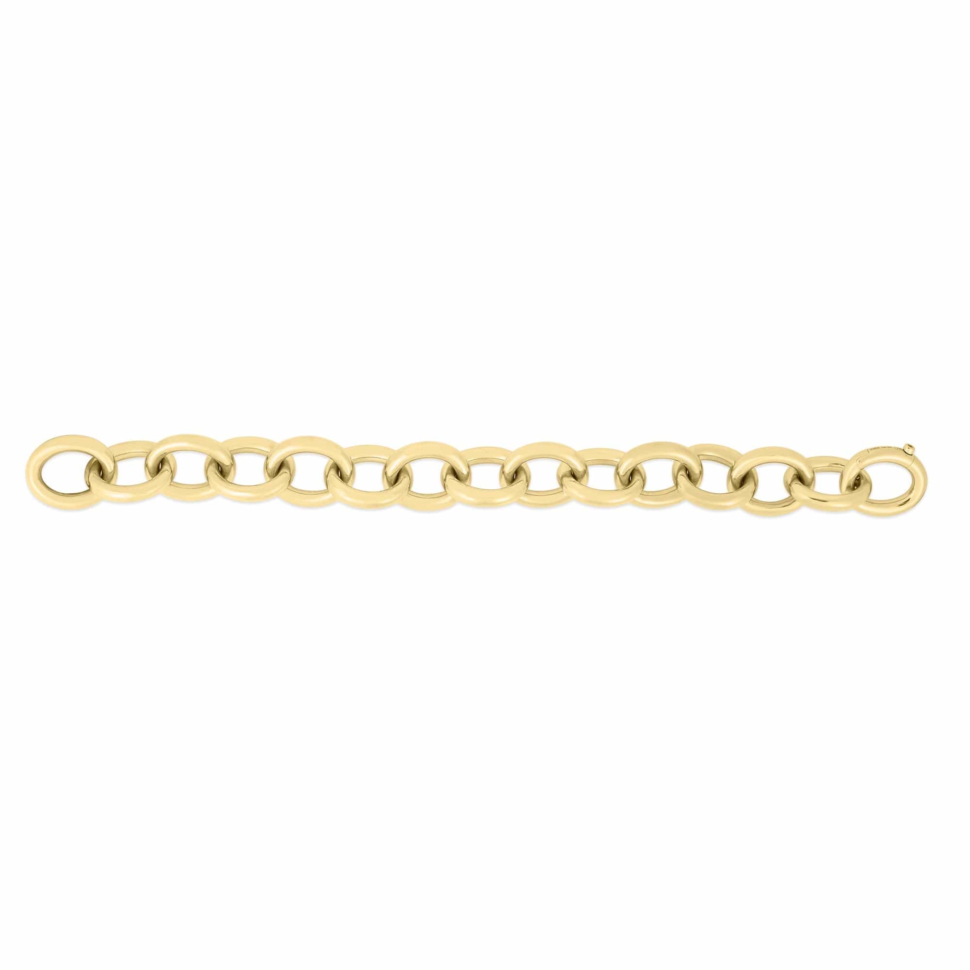 Roberto Coin 18K Yellow Gold Round Rolo Link Bracelet