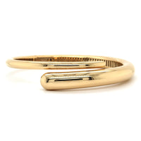 18K Yellow Gold Crossover Polished Bangle Bracelet, 18k yellow gold, Long's Jewelers