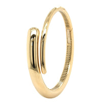 18K Yellow Gold Crossover Polished Bangle Bracelet, 18k yellow gold, Long's Jewelers