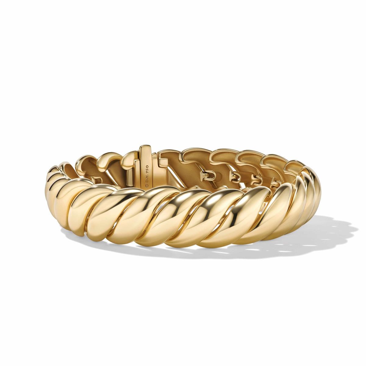 Sculpted Cable Bracelet in 18K Yellow Gold