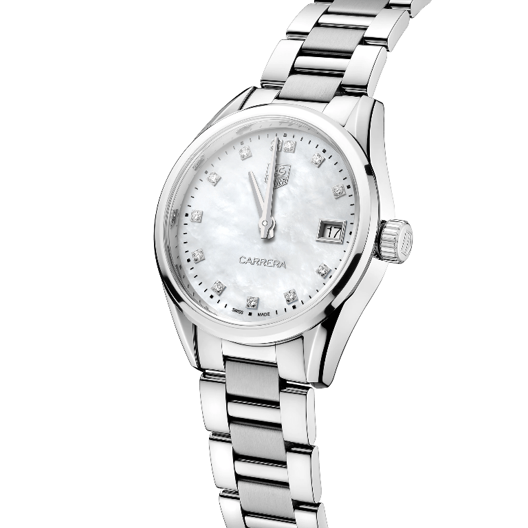 TAG Heuer Carrera Quartz Ladies Mother of Pearl Steel Watch