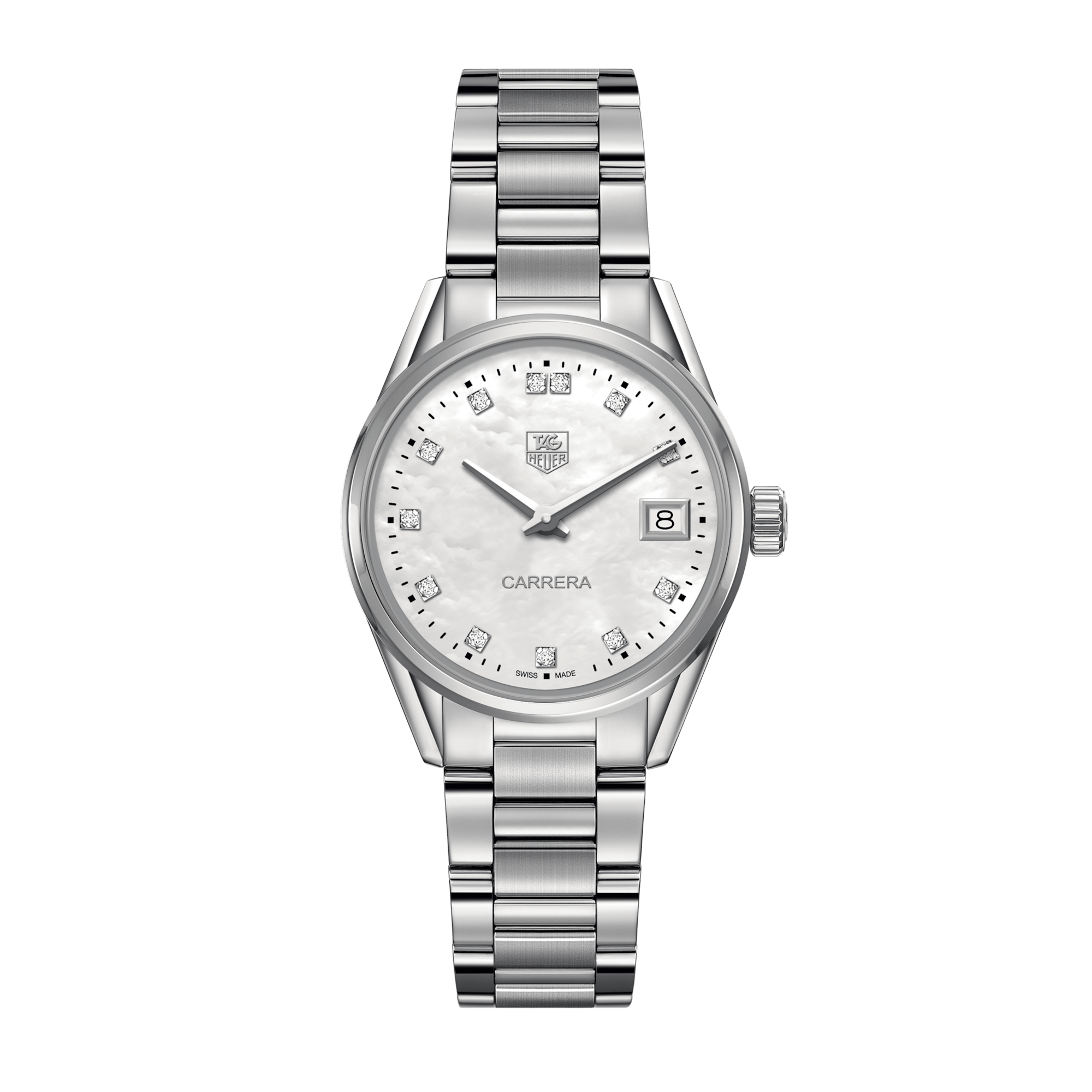 TAG Heuer Carrera Quartz Ladies Mother of Pearl Steel Watch