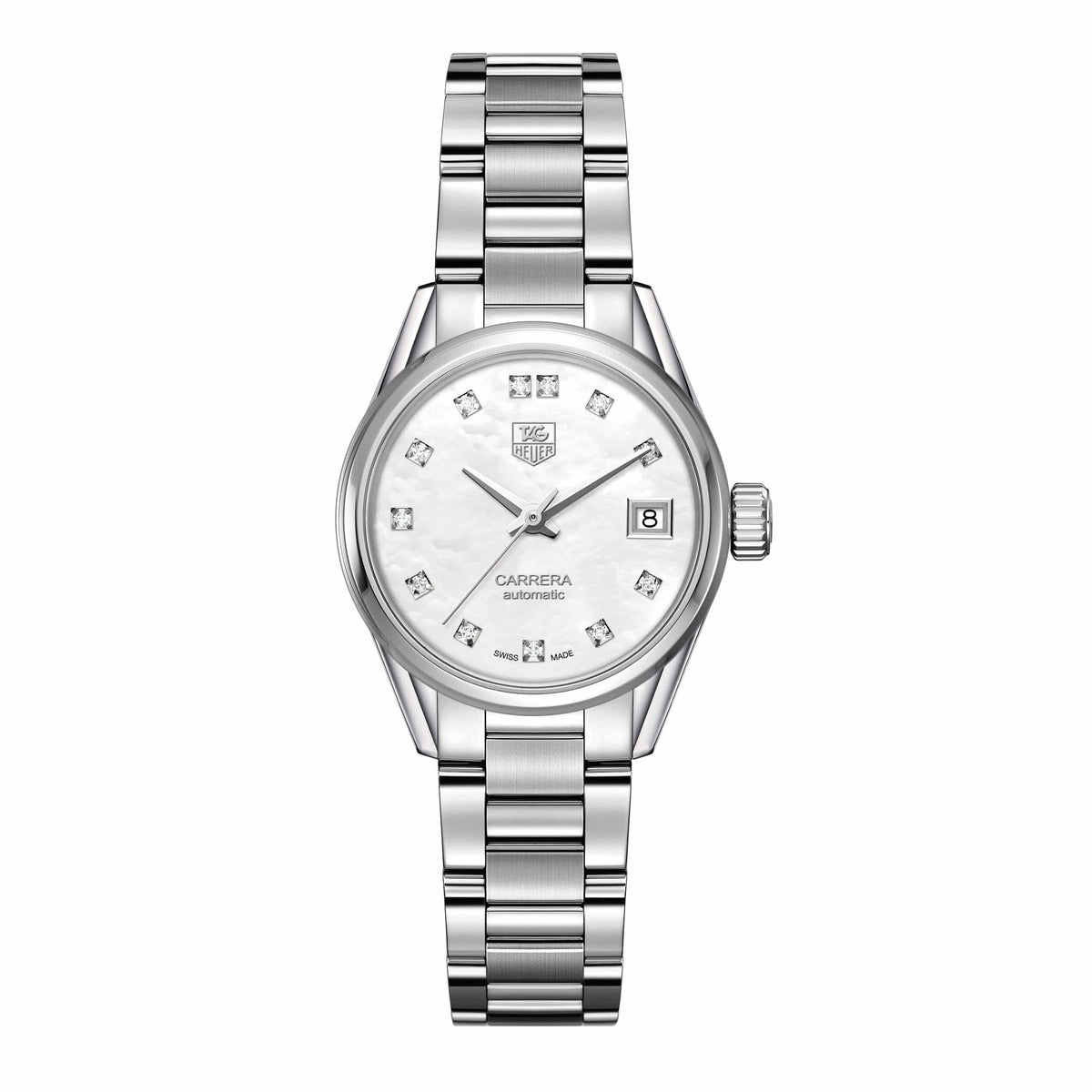 TAG Heuer Carrera Calibre 9 Automatic Ladies Mother of Pearl Steel Watch