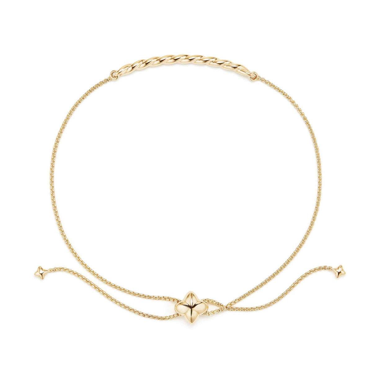 Paveflex Station Bracelet in 18K Gold