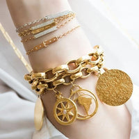 18K Yellow Gold Rosalind Link Ultra Chain Bracelet