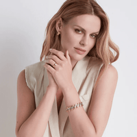 Lucia 18K Yellow Gold Link Bracelet, 18k yellow gold, Long's Jewelers
