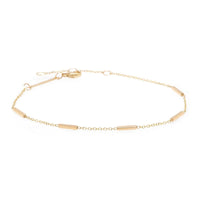 14K Yellow Gold Bar Bracelet