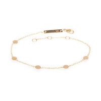14K Yellow Gold Disc Bracelet