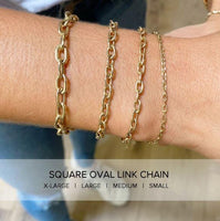 14K Yellow Gold Oval Link Bracelet