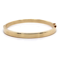 14K Yellow Gold Hinged Bangle