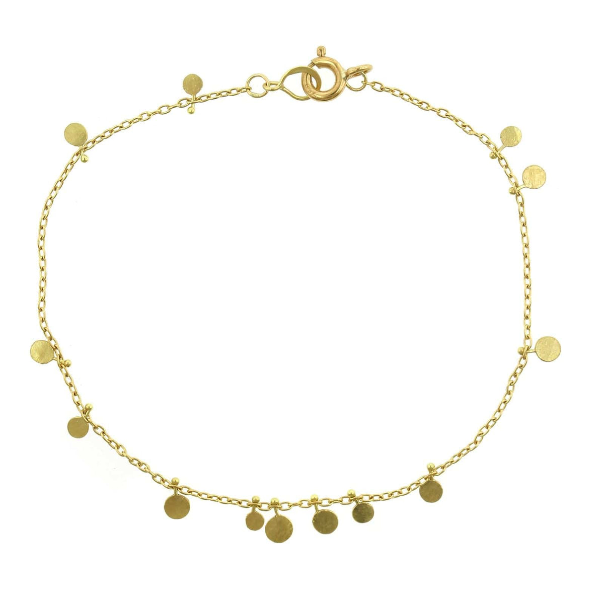 18K Yellow Gold Random Dotted Bracelet
