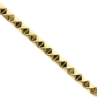 14K Yellow Gold Pyramid Bracelet