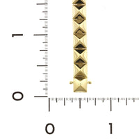 14K Yellow Gold Pyramid Bracelet