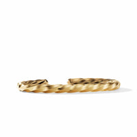 Cable Edge Cuff Bracelet in Recycled 18K Yellow Gold, Long's Jewelers