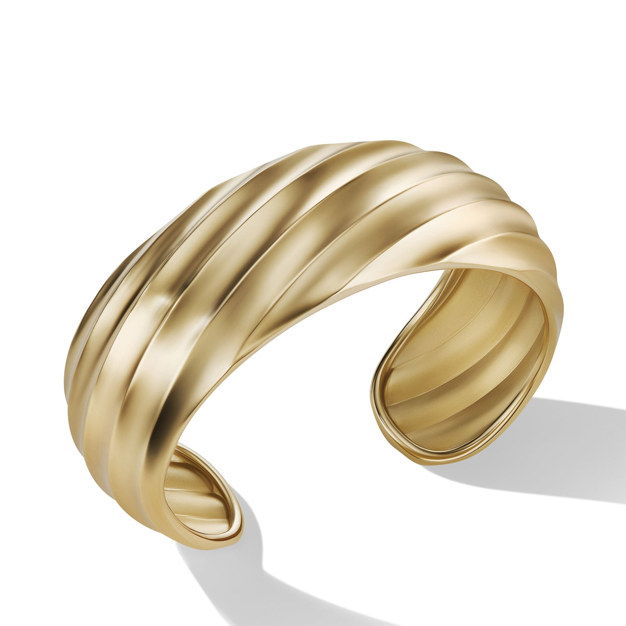 Cable Edge™ Cuff Bracelet in Recycled 18K Yellow Gold