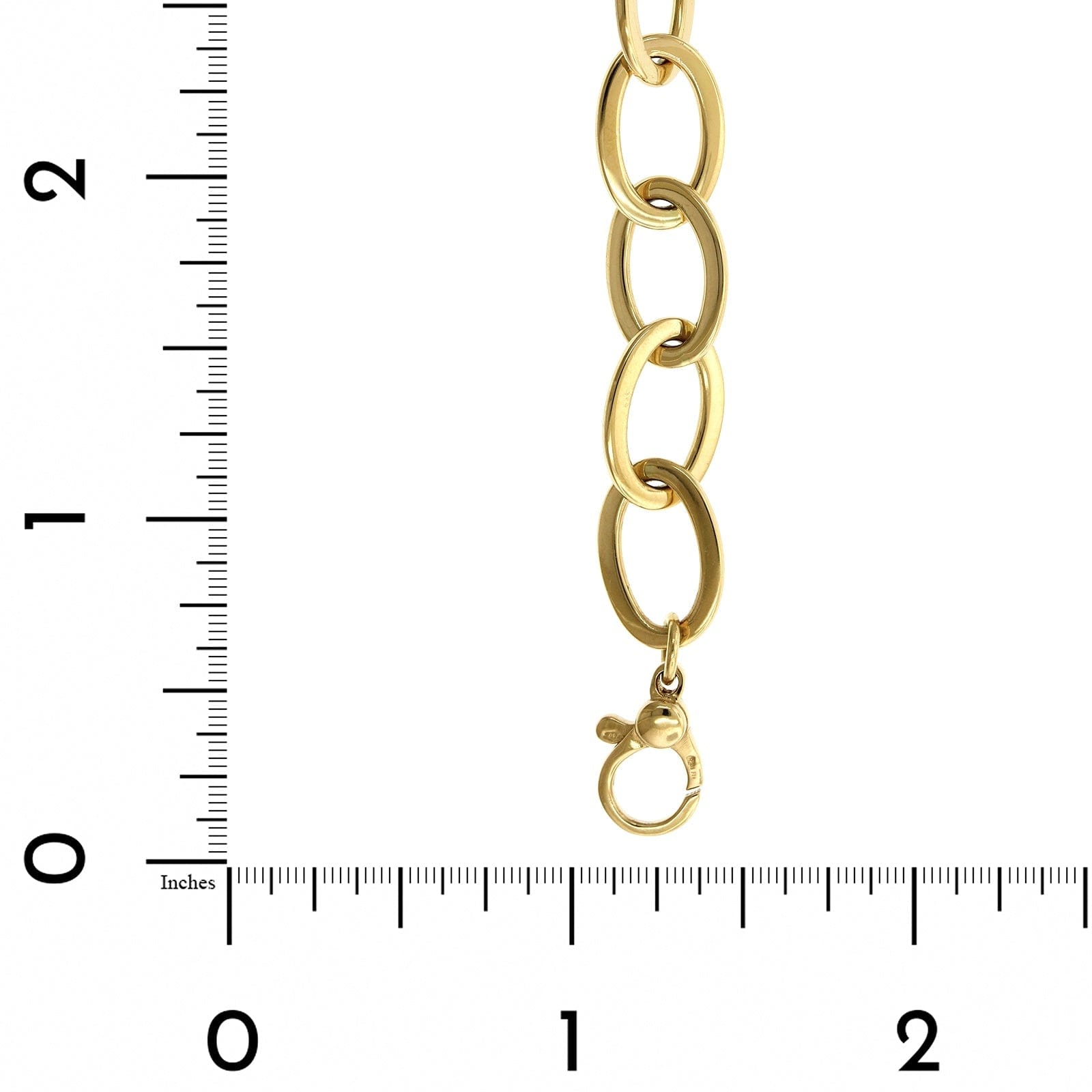 18K Yellow Gold Oval Link Bracelet, 18k yellow gold, Long's Jewelers