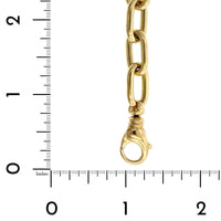 18K Yellow Gold Square Link Bracelet, 18k yellow gold, Long's Jewelers