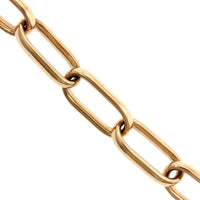 18K Rose Gold Elongated Square Link Bracelet, 18k yellow gold, Long's Jewelers