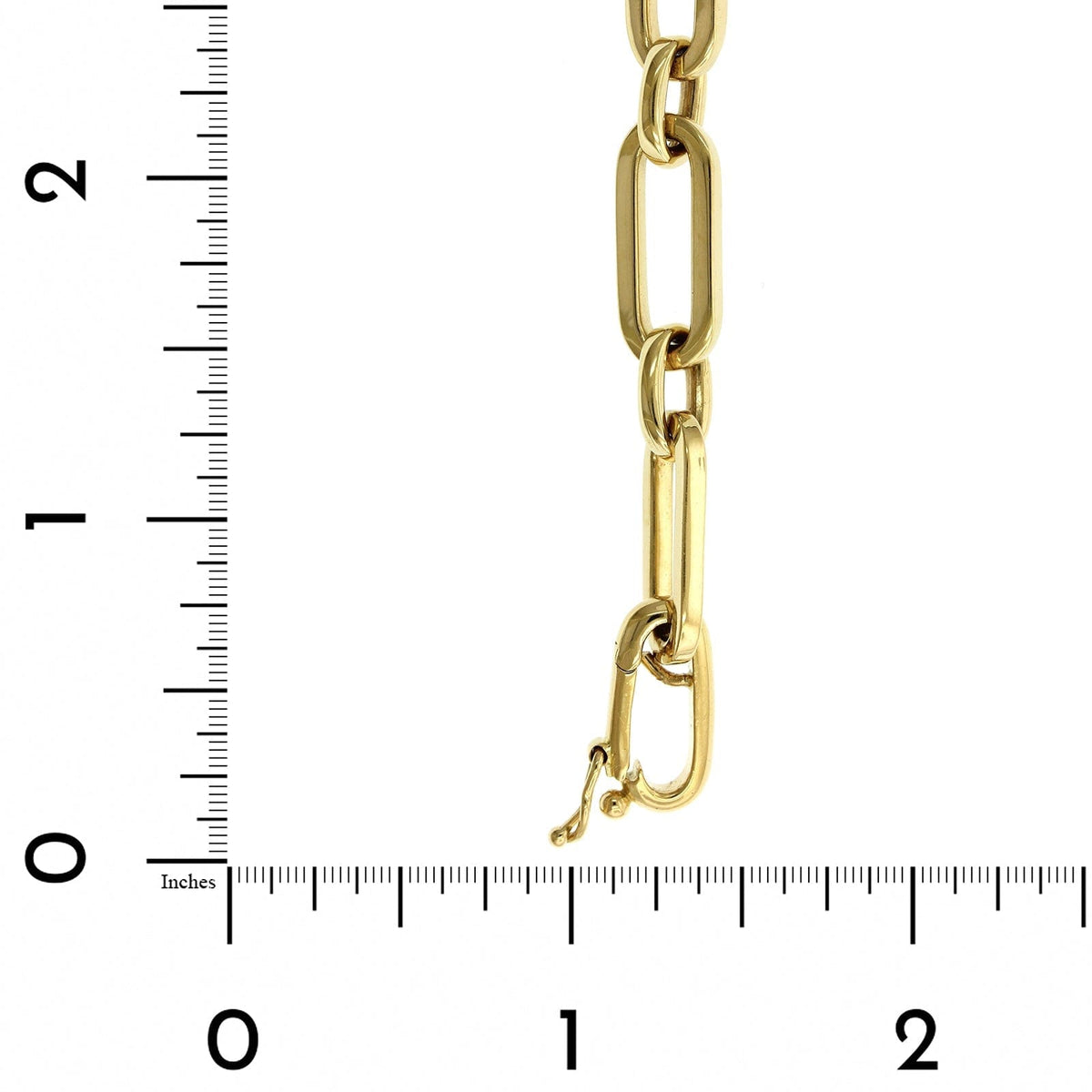 18K Yellow Gold Square Link Bracelet, 18k yellow gold, Long's Jewelers