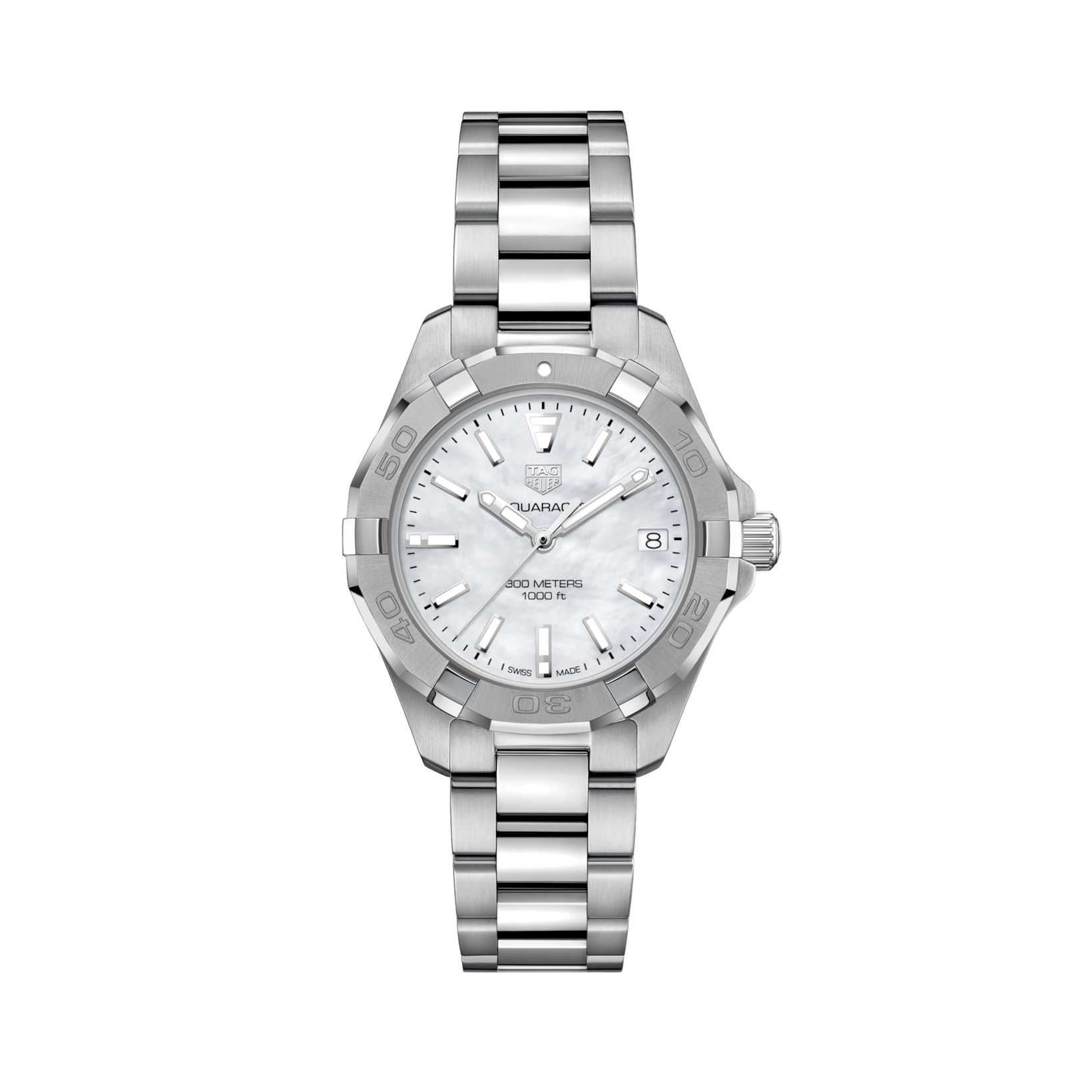 TAG Heuer Aquaracer Quartz Ladies Mother of Pearl Steel Watch