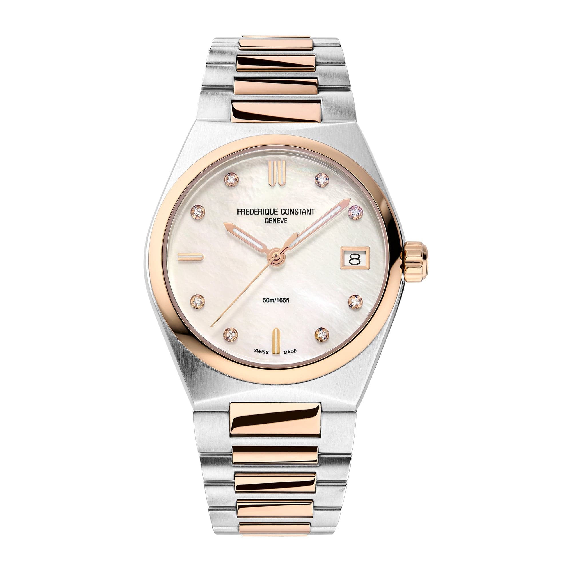 Frederique Constant Highlife Quartz Stainless Steel Rose Gold Plate