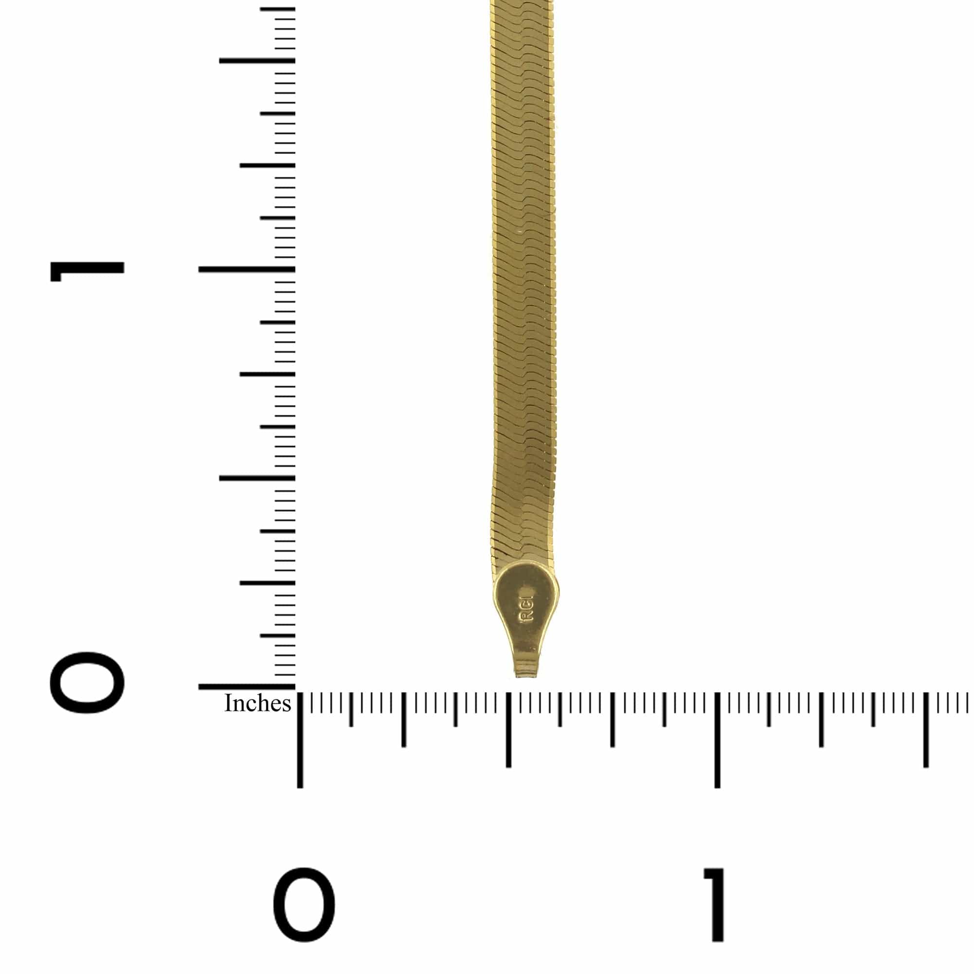 14K Yellow Gold Herringbone Bracelet