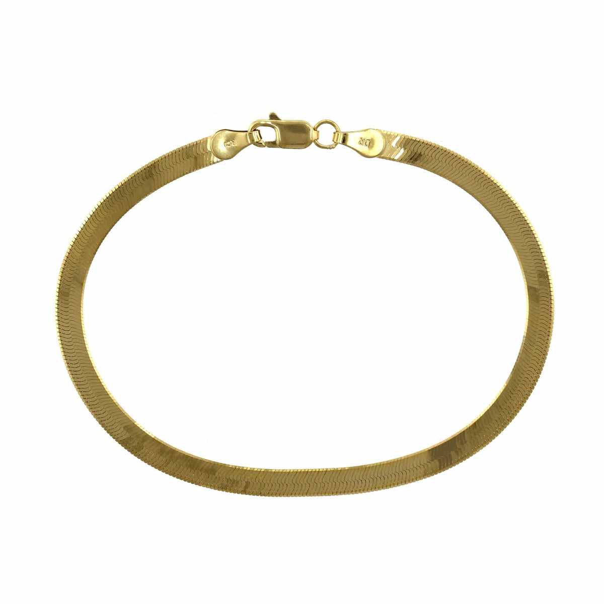 14K Yellow Gold Herringbone Bracelet