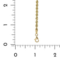 14K Yellow Gold Solid Rope Bracelet