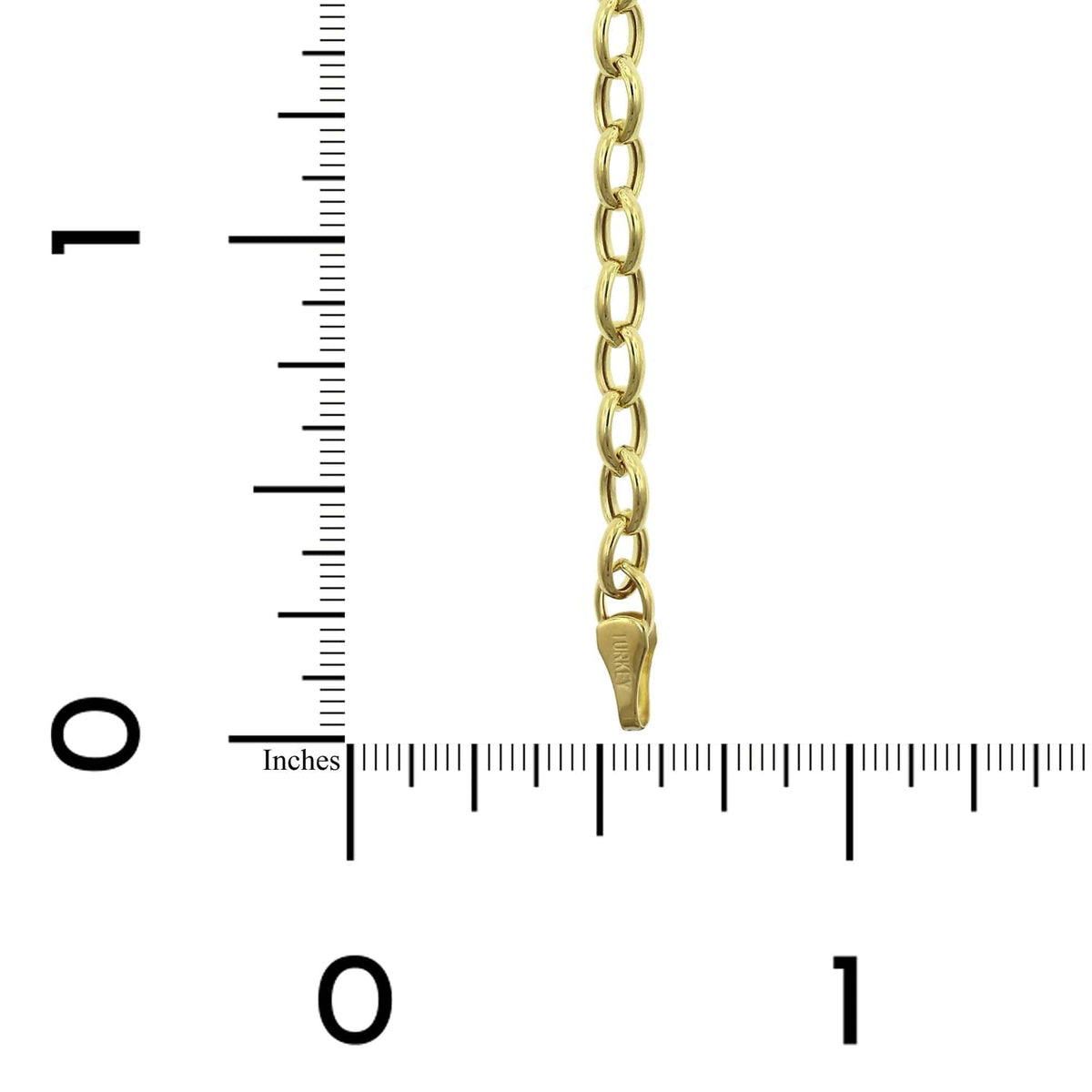 14K Yellow Gold Rolo Bracelet