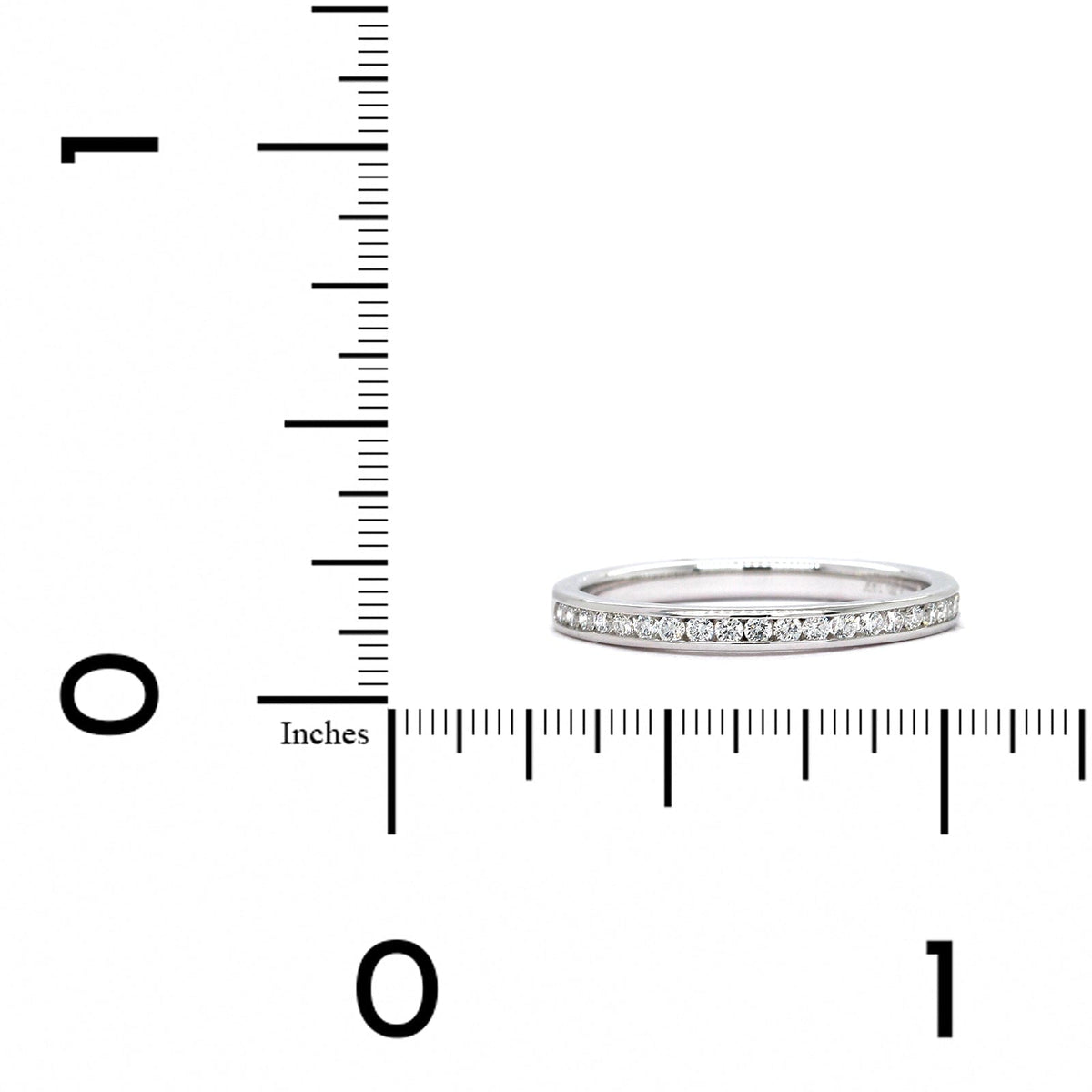 18K White Gold Diamond Channel Set Wedding Ring