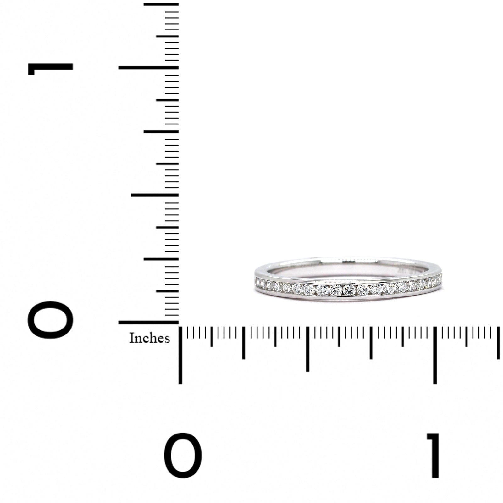 18K White Gold Diamond Channel Set Wedding Ring