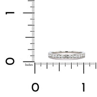 18K White Gold Diamond Channel Set Wedding Ring