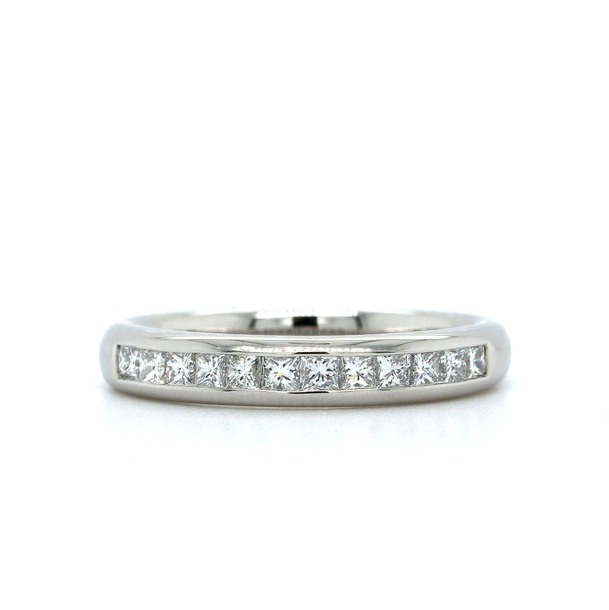 Platinum Channel Set Diamond Band