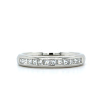Platinum Channel Set Diamond Band