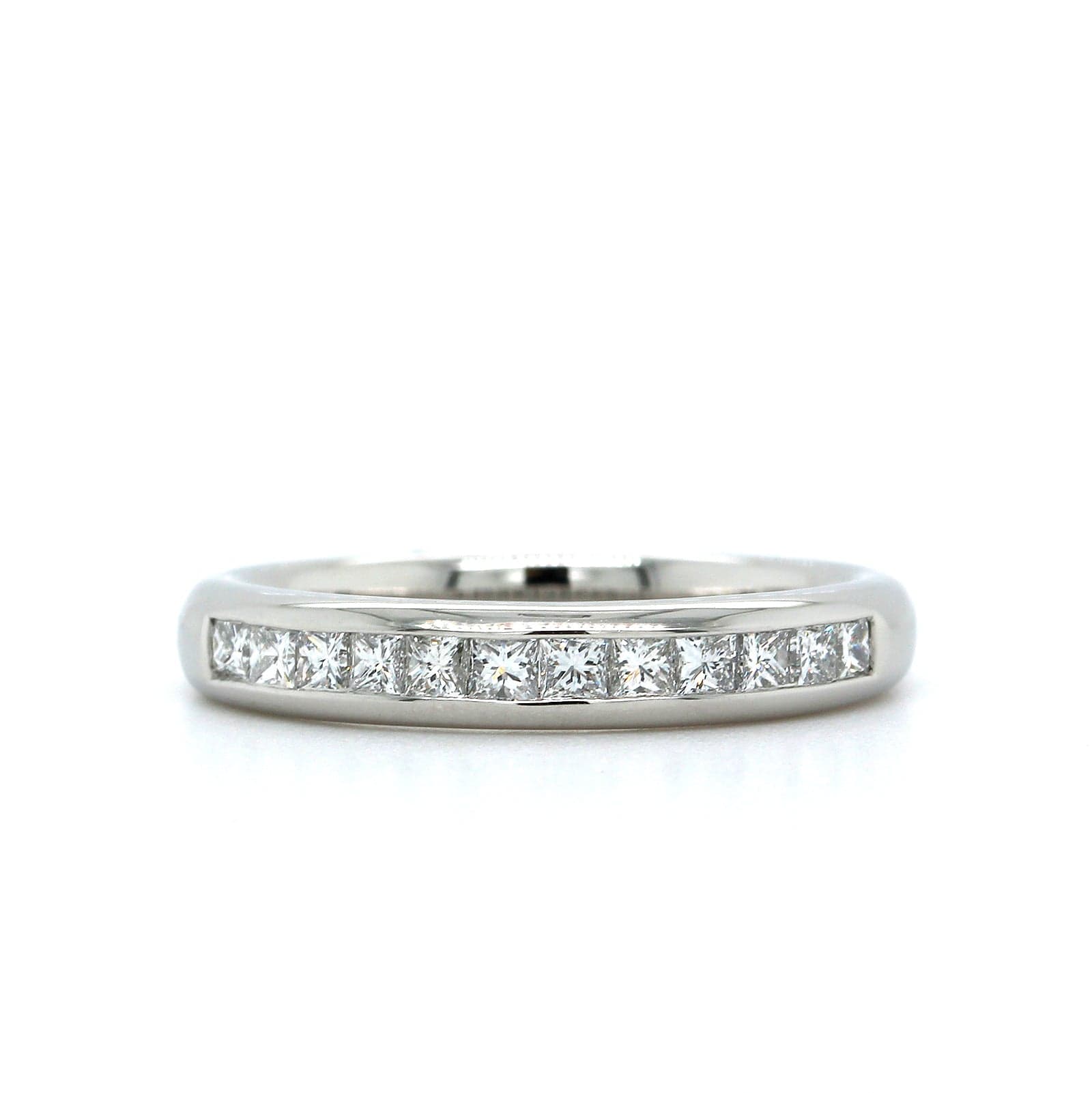 Platinum Channel Set Diamond Band