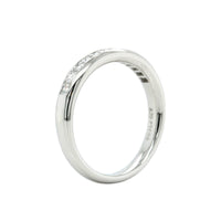 Platinum Channel Set Diamond Band