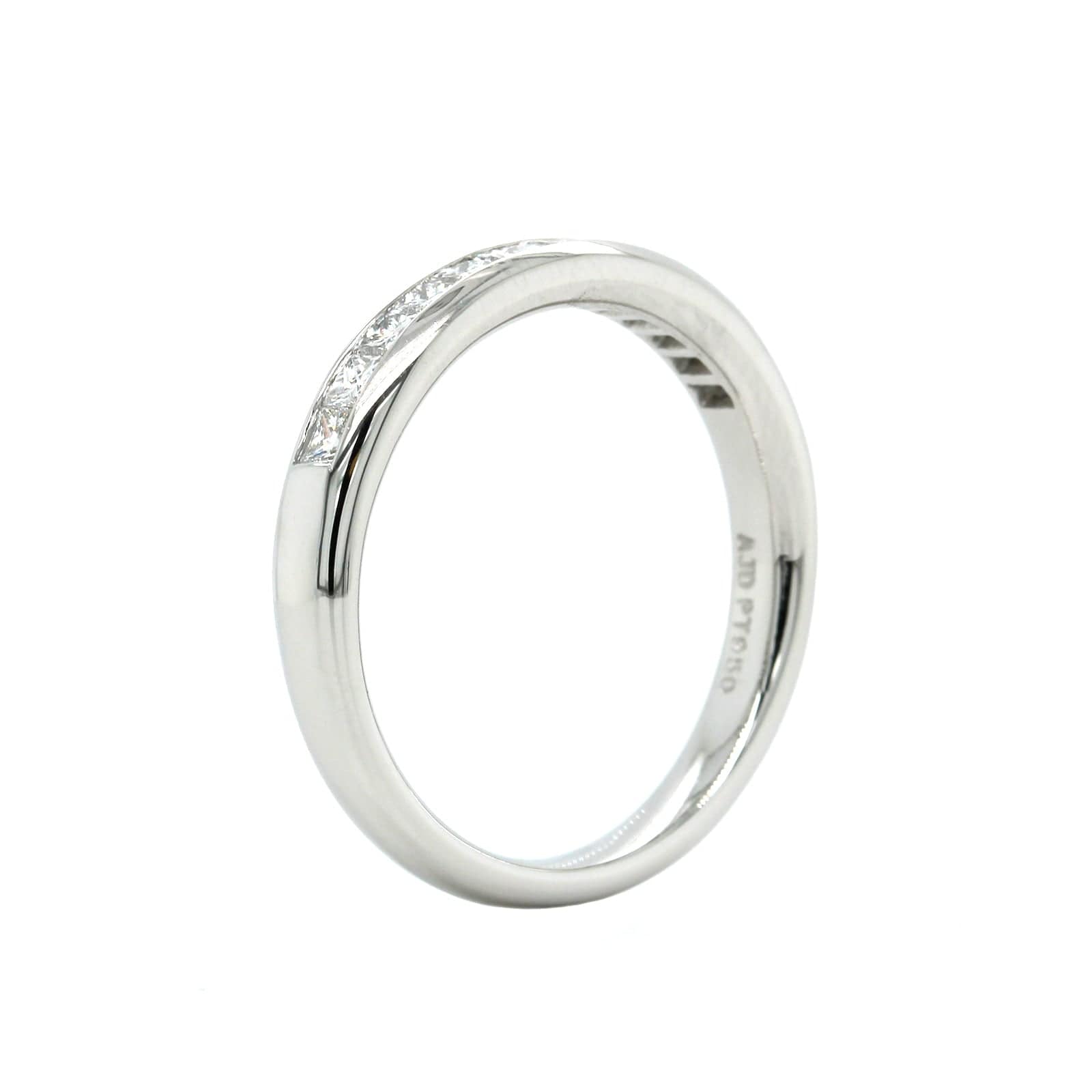 Platinum Channel Set Diamond Band