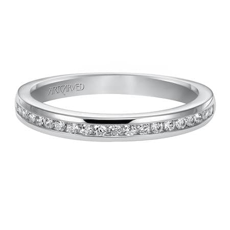 Platinum Channel Set Diamond Band