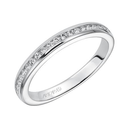 Platinum Channel Set Diamond Band