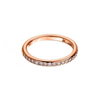18K Rose Gold Channel Set Diamond Band