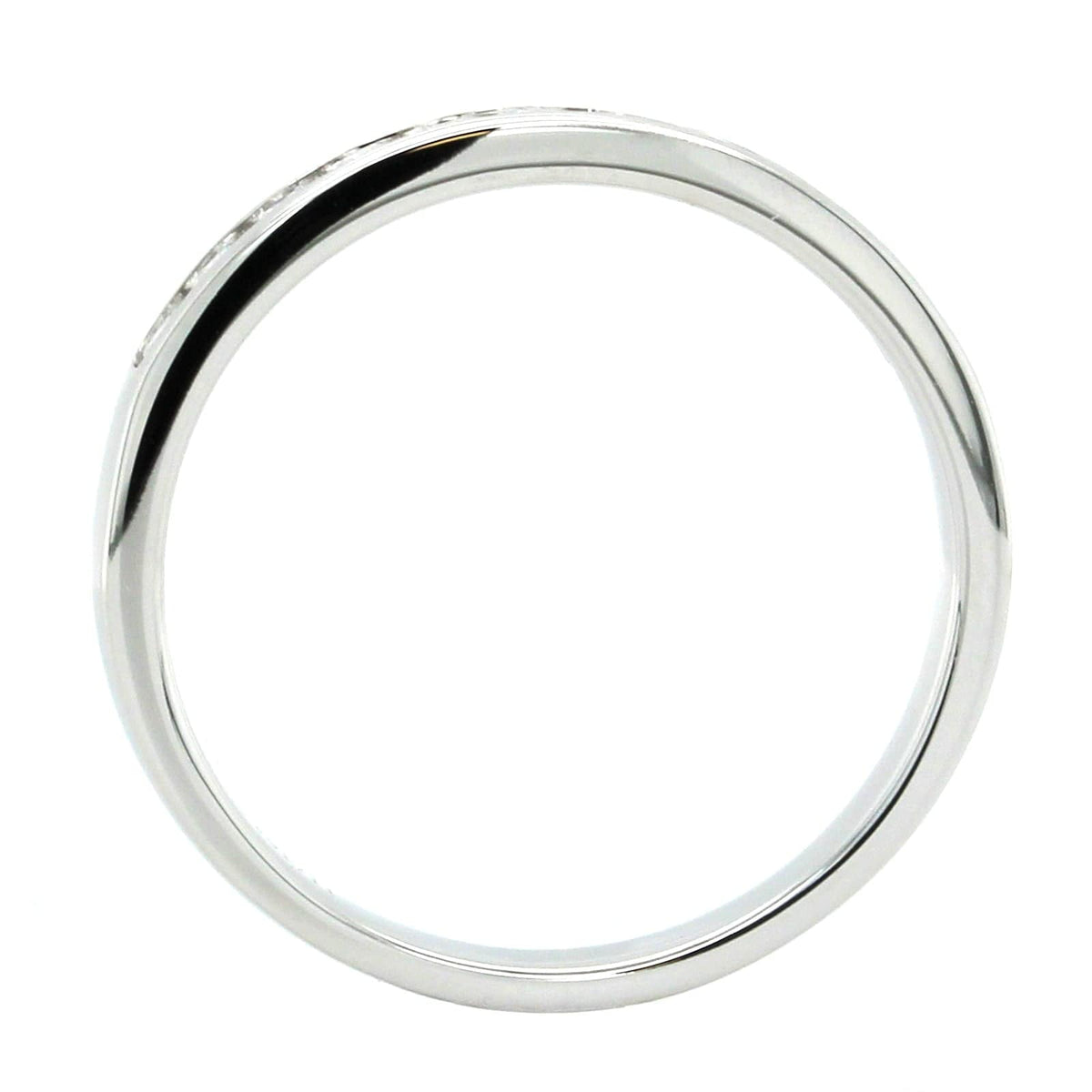 18K White Gold 11 Stone Channel Set Diamond Band