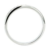 18K White Gold 11 Stone Channel Set Diamond Band