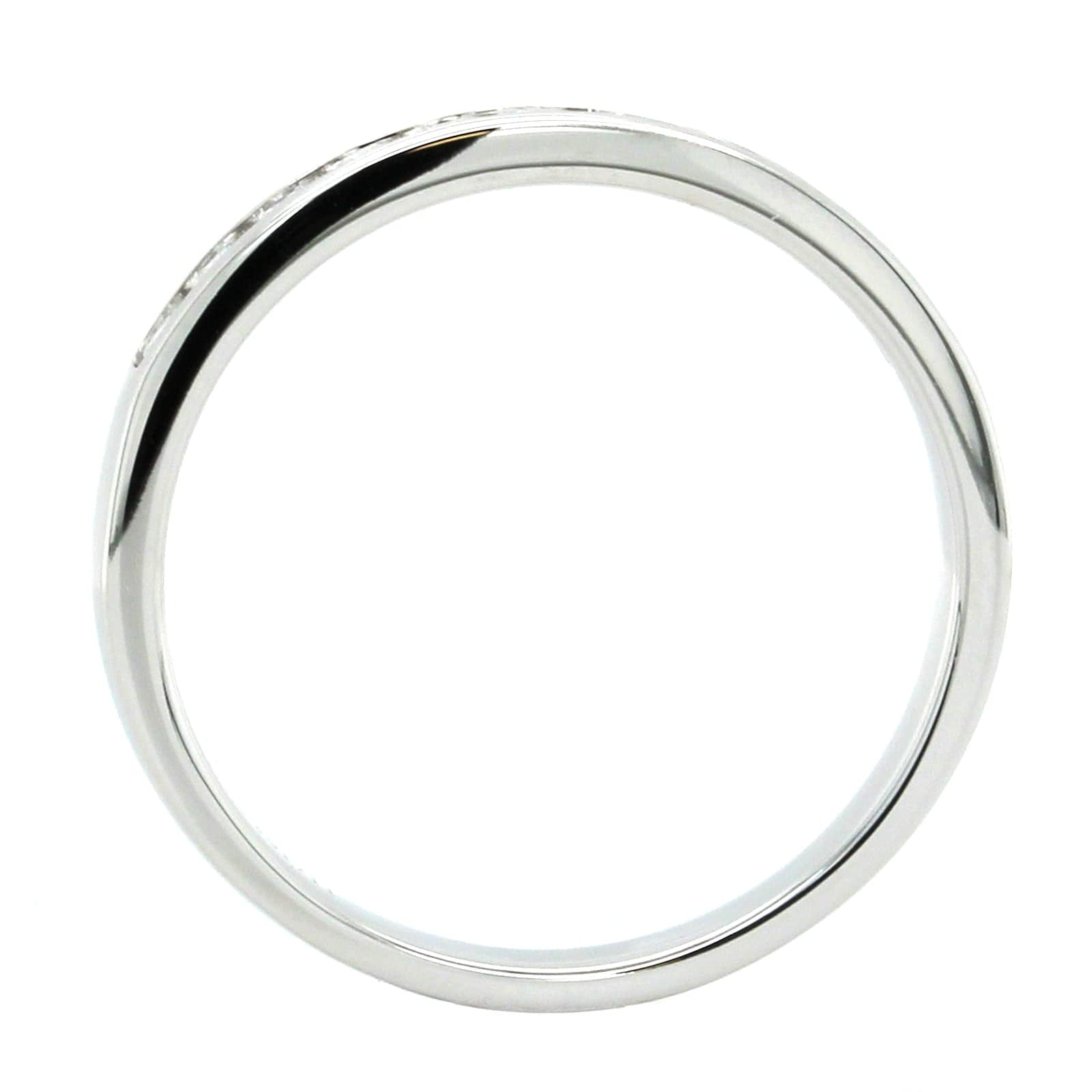 18K White Gold 11 Stone Channel Set Diamond Band