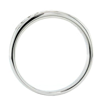 18K White Gold Channel Set 9 Stone Diamond Band