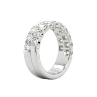 18K White Gold 2 Row Diamond Band