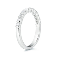 Platinum 11 Stone Bar Set Diamond Wedding Ring