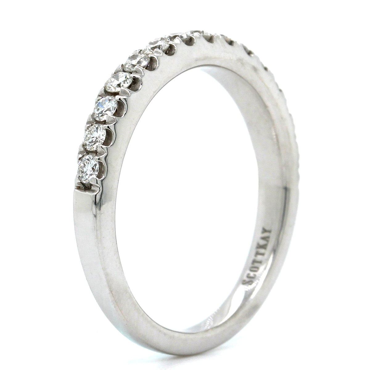 14K Yellow Gold Prong Set Diamond Band