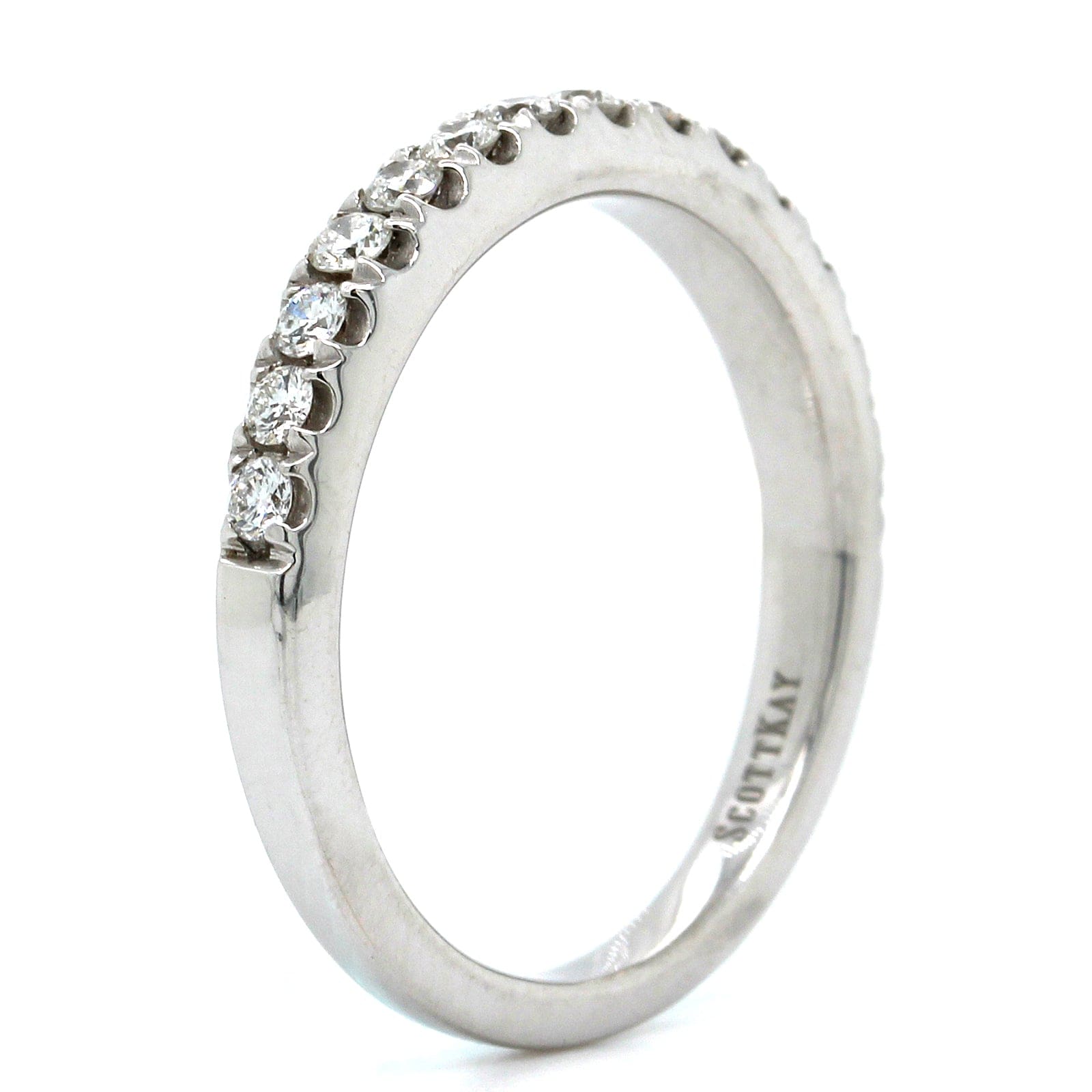 14K Yellow Gold Prong Set Diamond Band