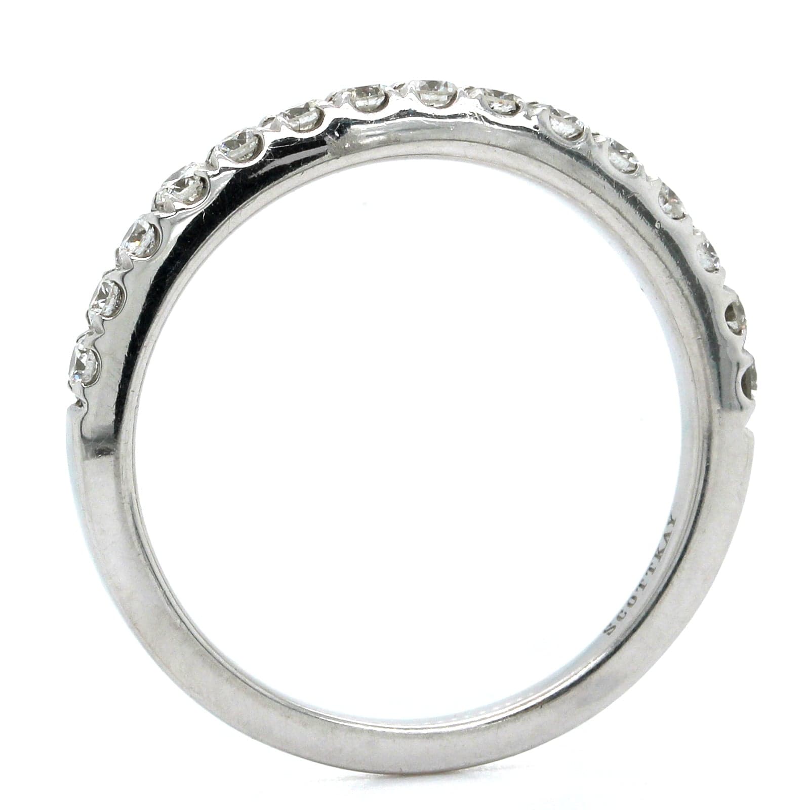 14K Yellow Gold Prong Set Diamond Band